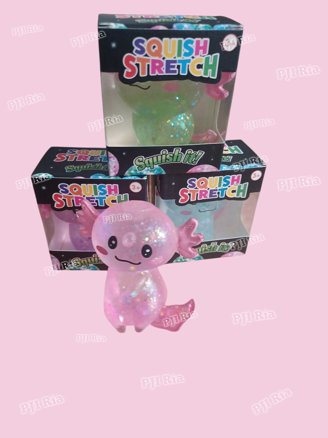 Axolotl Sugar Glitter Squishy Toy