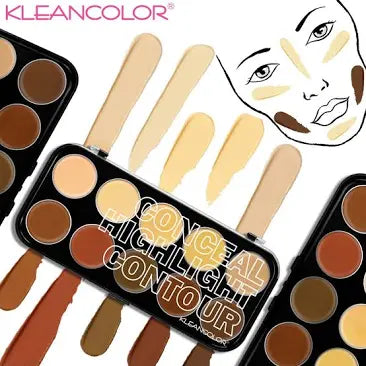 Kleancolor Conceal, Highlight, Contour Cream Palette
