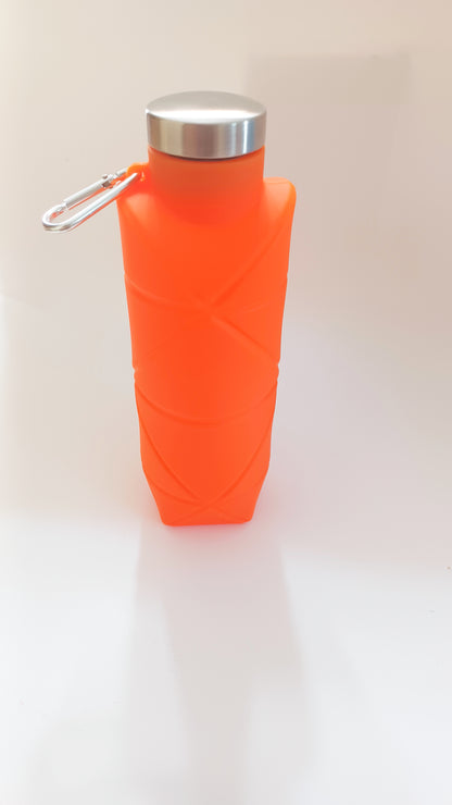 Botella plegable deportiva de silicona