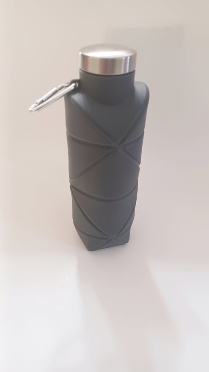 Botella plegable deportiva de silicona